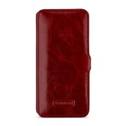 スマートフォンケース CBR-SSG935GTMS4EARRST BONRONI Premium Leather Case for Galaxy S7 edge Book w/stand 赤