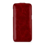 BONRONI Premium Leather Case for Galaxy S7 edge Flip 赤 CBR-SSG935GTAABEARR