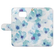 フォリオダイアリーケース Galaxy S7 edge Watercolor flower