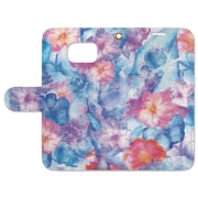 フォリオダイアリーケース Galaxy S7 edge Watercolor flower2