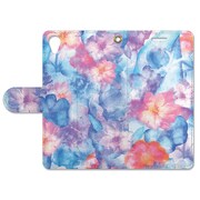 フォリオダイアリーケース Xperia X Performance Watercolor flower2