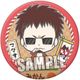 chipicco 銀魂 缶バッジ マダオ ～夏を楽しもうぜ！Ver.～ [直径75×厚さ4mm]