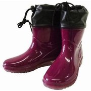 SS-0189 [婦人PVCお手軽ブーツ ワイン LL (25.0～25.5cm)]