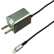プレミアムシリーズ Lightning AC充電器 ハードケーブル 1.5m 2.4A スペースグレー BACLAN24GY