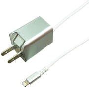 プレミアムシリーズ Lightning AC充電器 ハードケーブル 1.5m 2.4A シルバー BACLAN24SV