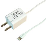 ライトニングAC充電器 1.5m 1A スリム ホワイト BACL1015SW
