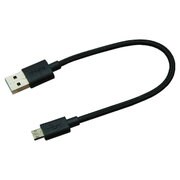 スマートフォン用 オール両面の充電＆同期ケーブル ハイグレード 20cm ブラック MPMBK02