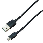 スマートフォン用 オール両面の充電＆同期ケーブル ハイグレード 1m ブラック MPMBK10