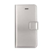 SMC-IP1601SL [iPhone SE用 PUレザーケース 手帳型 シルバー]