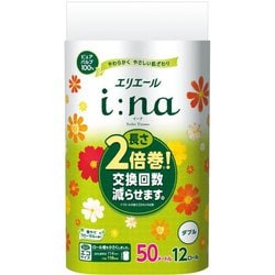 エリエール イーナ トイレットティシュー 12R ダブル [華やぐフローラルの香り]