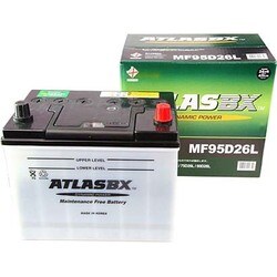 自動車用フラット バッテリー 電解液注入済 AT 95D26L