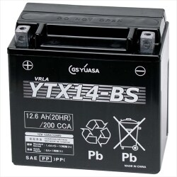 YTX14-BS 国産バッテリー　GS YUASA