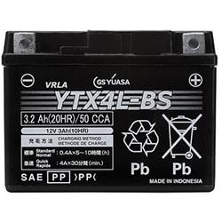ヨドバシ.com - GS YUASA YTX4L-BS [バイク用バッテリー 液入充電済み] 通販【全品無料配達】