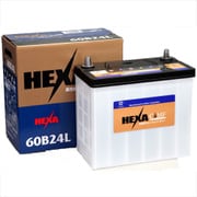 自動車用バッテリー 電解液注入済 HEXA 60B24L