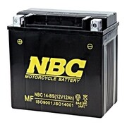 バイク用バッテリー 電解液注入済 NBC 14-BS