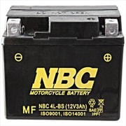 バイク用バッテリー 電解液注入済 NBC 4L-BS