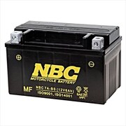 バイク用バッテリー 電解液注入済 NBC 7A-BS