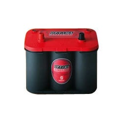 自動車用バッテリー(RT1050U) 電解液注入済 U-4.2 レッド