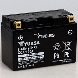 バイク用バッテリー 電解液注入済 YT9B-BS 台湾ユアサ