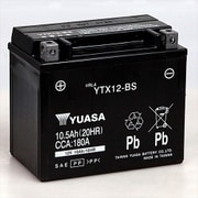 バイク用バッテリー 電解液注入済 YTX12-BS 台湾ユアサ