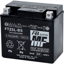 ヨドバシ.com - 古河電池 FTZ5L-BS [バイク用バッテリー D 電解液注入 ...