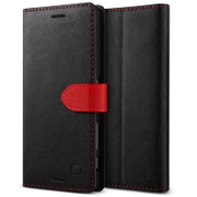 LF_XXPCSPLSD_BK [Xperia X Performance 対応 Saffiano Diary PUレザーケース (スタンド機能) ブラック]