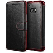 VR_H10CSLLDL_BR [HTC 10 対応 Dandy Layered Leather PUレザーケース ブラック×ディープレッド]