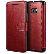 VR_H10CSLLDL_RB [HTC 10 対応 Dandy Layered Leather PUレザーケース ディープレッド×ブラック]