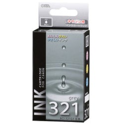 互換インクカートリッジ キヤノン BCI-321GY グレー（染料） INK-C321B-GY