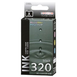互換インクカートリッジ キヤノン BCI-320PGBK ブラック（顔料） INK-C320B-BK