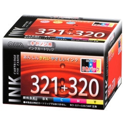 ヨドバシ.com - オーム電機 OHM INK-C321+320-5PNB [キヤノン 互換