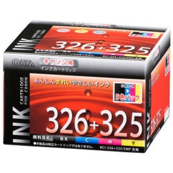 互換インクカートリッジ キヤノン BCI-326＋325/5MP 5色セット INK-C326+325-5PNB