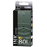 互換インクカートリッジ エプソン ICBK80L ブラック（染料） 増量タイプ INK-E80LB-BK