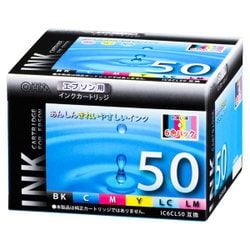 ヨドバシ.com - オーム電機 OHM INK-E50-6PNB [エプソン 互換インク 50