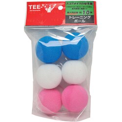 TOPL-2123 [トレーニングボール 6個入り（ブルー2個/ホワイト2個/ピンク2個）]