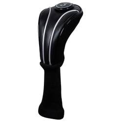 TOHC-6553 [ヘッドカバー ユーティリティ用 ワッペン付き ブラック×シルバー]
