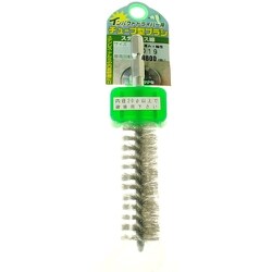 TSUN19 [φ19×60 インパクト用 軸付チューブ型ブラシ 6.35mm軸 ステンレス]