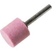 PA25C [φ25×25×6 #60 軸付砥石 PA ピンク 円筒型 6mm軸]