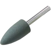 GC19CA [φ19×38×6 #120 軸付砥石 GC 緑 砲弾型 6mm軸]