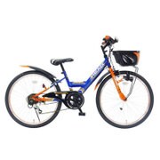 子ども用自転車 シタルク 22型 外装6段変速 ブルー/オレンジ CBN-2206STD