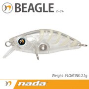 nada. BEAGLE (F) クリアグローストライプ [ミノー]