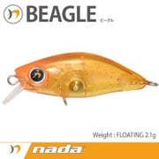 nada. BEAGLE (F) クリアオレンジゴールドグリッター [ミノー]