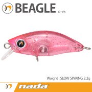 nada. BEAGLE (SS) クリアピンクレッドグリッター [ミノー]
