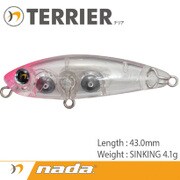 nada. TERRIER (SS) クリアピンクヘッド [ペンシルベイト]