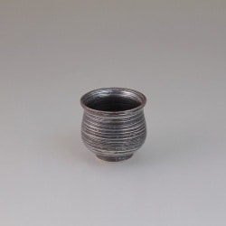 結晶銀かすり 新六ぐい呑