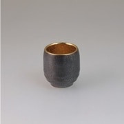 黒柚子金塗 タイコぐい呑