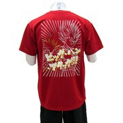 スポーツTシャツ ドラゴンボール超 ベジータ柄 Mサイズ 21.レッド [キャラクター衣料]