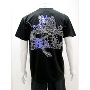 スポーツTシャツ ドラゴンボール超 神龍柄 LLサイズ 40.ブラック [キャラクター衣料]