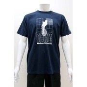 スポーツTシャツ ベイビーステップ シルエット柄 Sサイズ 32.ネイビー [キャラクター衣料]