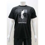 スポーツTシャツ ベイビーステップ シルエット柄 Sサイズ 40.ブラック [キャラクター衣料]